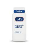 E45 Dermatological Moisturising Lotion 200ml - Daily Moisturiser for Dry & Sensitive Skin, Long-Lasting Hydration, Protects from Dryness, Reduces Redness & Flaking - Buy Online on GoSupps.com