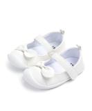 LACOFIA Baby Girls Mary Jane Flats | Infant Anti-Slip First Walking Shoes | Size 4 UK Child | White - Buy Online on GoSupps.com