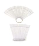 Yueton 2 Set 100 Tips Transparent Fan-shaped Nail Art Display Practice Sticks Tool - Buy Online on GoSupps.com