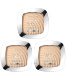 L'Or al Paris Powder Make Up - Perfect Match Matting Compact Powder with Mirror & Sponge SPF 8 9g (Pack of 3) - Rose Ivory 1.R/1.C - Buy Online on GoSupps.com