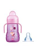 MAM Trainer+ 220ml Baby Cup Suitable from 4+ Months Trainer Cup for Independent Drinking Spill-Free Toddler Cup Pink (Designs May Vary) - Buy Online on GoSupps.com