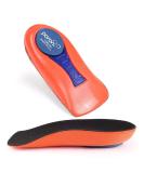 3/4 Orthopedic Foot Vault Insoles for Flat Feet & Pain Relief | Plantar Fasciitis Morton's Neuroma Overpronation (Sizes 35-39) - Buy Online on GoSupps.com