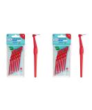TePe Angle Interdental Brushes Red (ISO Size 2 0.5 mm) - 2-Pack | Effective Cleaning for Hard-to-Reach Spaces - Buy Online on GoSupps.com
