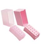 2pcs grinding head storage box nail drill bit container nail bit display holder nail bit organizer para u as nail drill bits container product plastic small round hole 8x7.2cm As Shown - Buy Online on GoSupps.com