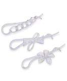 Parcelona French Twist Flower Bow Cellulose Acetate Hair Barrette Clip - Crystal Clear - Buy Online on GoSupps.com