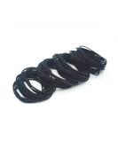 20pcs Black Elastic Hair Ties for Women, Girls, and Men - Seamless Pony Tail Holders for Thick, Thin, and Curly Hair - No Damage Bands - 4-in-1 Design - Buy Online on GoSupps.com