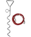 Spiral Stake Ground Anchor for Dog Lead 4 Metres - Buy Online on GoSupps.com