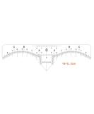 100 Pcs Disposable Eyebrow Ruler Sticker for Microblading | Adhesive Eyebrow Measurement Tattoo Makeup Tool - 100 Count - Buy Online on GoSupps.com
