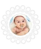 Vicloon 20 Pcs Silicone Baby Dummy Pacifier Holder Clip Adapter - Transparent/White - Buy Online on GoSupps.com
