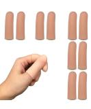 Gel Finger Protectors Finger Caps Silicone Fingertips Protection - Finger Cots Great for Trigger Finger, Finger Arthritis, Finger Cracking and Other Finger Pain Relief (Nude, Small) - Buy Online on GoSupps.com
