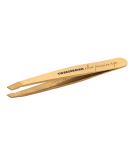 TWEEZERMAN Tweezers Mini Version with Hand-Filed Beveled Tip for Eyebrow Plucking Gold - Buy Online on GoSupps.com
