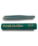 Wolf & Griffin Ultimate Precision Mini Tweezers - Stainless Steel Slant Eyebrow Tweezers for Men and Women - Duck Egg - Buy Online on GoSupps.com