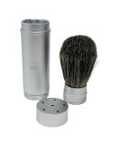 Buy G.B.S 5.5in Silver Metal Canister Badger Hair Shaving Brush - Travel Friendly Men s Shaving Essential International Shipping - Buy Online on GoSupps.com