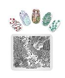 Flower Girl Nail Art Stamping Plate - Multi-Pattern Stencil Print Image Tool FL014 - Buy Online on GoSupps.com