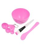 4-in-1 Face Mask Mixing Bowl Set - DIY Tool Kit with Silicone Brush & Bowl for Face Care (Pink) | International Shipping Available - Buy Online on GoSupps.com