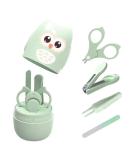 4 in 1 Baby Manicure Kit - Nail Care Set with Clippers, Scissor, File & Tweezer for Baby Boy and Girl (Green) - Buy Online on GoSupps.com