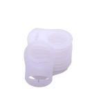 10pcs White Silicone Adapter Rings for Button Style Baby Pacifier Clips - Buy Online on GoSupps.com