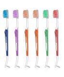 6 Pcs Double Ended Orthodontic Toothbrushes for Braces - Teen & Adult Manual Toothbrushes - Buy Online on GoSupps.com