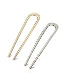 U-Shaped Metal Hair Needles for Long Thick Hair Oversized Hairpins & Clips | 2 Colors Available - Buy Online on GoSupps.com