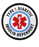Creative Clam Type 1 Diabetic Insulin Dependent Medical Alert Patch - 2.5 Inch Black Rim - Buy Online on GoSupps.com