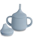 Silicone Baby Sippy Cup | Moonkie 3 Stages Training Cup for Infants, Toddlers, Kids | Straw Cup Baby Water Bottle 4 oz - Buy Online on GoSupps.com