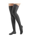 Buy Collections Etc Thigh High Compression Stockings 15-20 mmHg - Black Large - Made in USA for Optimal Comfort - Buy Online on GoSupps.com