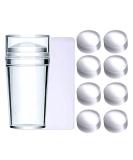 Luvadeyo Nail Stamp Set - 1 Piece French Nail Manicure Kit with 8 Stamps & Scraper for Perfect Nail Art - Buy Online on GoSupps.com