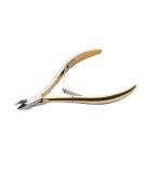 Wohlstand Professional Gold-Plated Carbon Steel Cuticle Nippers - Stainless Steel Cutter with Double Spring 6mm Jaw for Dead Skin Removal and Nail Care - Buy Online on GoSupps.com