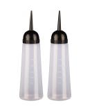 Salon Hair Color Measuring Applicator Bottle - 2 Pack (160ml) | Plastic Scale Hairdressing Tool - Buy Online on GoSupps.com