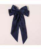 Large Navy Blue Hair Clip - 40cm Elegant Fabric Hair Loop for Thick & Thin Hair | Hair Accessories for Women & Girls - Buy Online on GoSupps.com