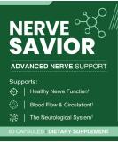 Nerve Savior Health Supplement - 60 Capsules | Genuine Nerve Support for Optimal Wellness - International Shipping Available - Buy Online on GoSupps.com