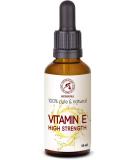 Vitamin E Drops 50ml - Highly Concentrated for Face Body & Hair Care - Natural Skincare Solution - Buy Online on GoSupps.com