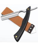 Stainless Steel Cut Throat Razor Kit with Leather Sharpener - Perfect Gift for Men - M&LD Straight Edge Razor Blades for Barber and Home Use - Buy Online on GoSupps.com