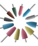 KADS 12X Silicone Nail Drill Bit 3/32 - Cuticle Clean File for Nail Art Manicure - Buy Online on GoSupps.com