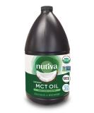 Nutiva Organic MCT Oil 128oz - Unflavored, USDA Organic, Non-GMO, Vegan, Keto-Friendly - Energy Boost for Coffee, Shakes, Salads - Buy Online on GoSupps.com