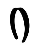 Motique Accessories Black 1 Inch Satin Hard Headband - Buy Online on GoSupps.com