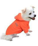 Shop Hualisiji Dog Hoodie & Fleece Sweater - Warm Lightweight Chihuahua Sweater in Orange (L) | Perfect for All Breeds - Buy Online on GoSupps.com