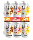 Fuel for Fire Protein Smoothie Pouch Variety Pack (24-Pk) | Healthy Snack & Recovery | Dietitian Approved | Gluten Free & Kosher | 4.5oz Pouches - Buy Online on GoSupps.com