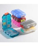 Travel Pill Organizer - Compact & Portable Pocket Pharmacy | Red Travel Size Pill Storage - Buy Online on GoSupps.com