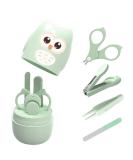 Voarge Baby Nail Care Set - Safe Newborn Manicure Kit with Scissors Tweezers & Nail Files in Sweet Owl Gift Packaging (Blue) - Buy Online on GoSupps.com