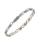 Yinox 316L Magnetic Women's Foot Chain - Heart-Shaped Design 24cm Length Stainless Steel Gift for Her - Buy Online on GoSupps.com