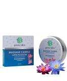 Green Idea Massage Candle with Shea Butter & Essential Oils - Lotus Blossom Scent - Luxurious 30ml Candle for Sensual Pleasure - Buy Online on GoSupps.com