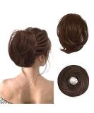 BARSDAR HAARDIAD HAIR Extensions Hair-Knoten-Horse-Tiez-extension straight synthetic hair part short ponytail rolls hair jewelry simply scrunch for women 8# 20cm 8# medium chestnut brown - Buy Online on GoSupps.com