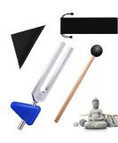 Bysameyee 528Hz Tuning Fork Medical with Taylor Percussion Hammer Mallet for Sound Healing Therapy - Aluminum Alloy Tuning Forks for DNA Repair and Instrument Tune - Buy Online on GoSupps.com