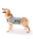 Anti-Fear Dog Jacket | Sedative Shirt for Pet Stress Relief - Warm Calm Wrap | Light Gray L - Buy Online on GoSupps.com