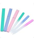 Glass Nail File Set with Case - Double Sided Etched Fingernail Files for Natural Nails - 3 Pack Professional Manicure Tool - Czech Glass Unique Gift for Women - Buy Online on GoSupps.com