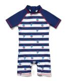 BONVERANO Baby Boy Long-Sleeve UV 50+ Swimsuit | Sailboat Design | 4 Years - Buy Online on GoSupps.com
