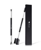 Shop Ducare Duo Eyebrow Brush Set - Professional Angled Brush & Spoolie for Perfect Eyebrows | Synthetic Bristle & Comb - International Shipping - Buy Online on GoSupps.com