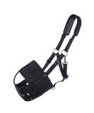 QHP Cob Size Grazing Mask with Nostrils - Black | International Shipping Available - Buy Online on GoSupps.com