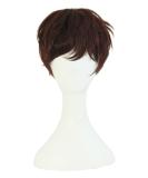 MapofBeauty Short Curly Wig - Dark Brown | Fashion Women's Natural Hairpiece - Buy Online on GoSupps.com